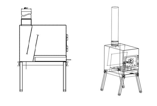 Печь дровяная Сибтермо малая в Тюмени