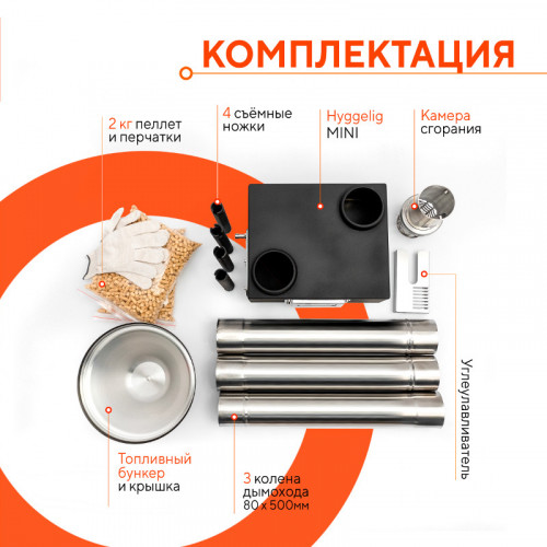 Походная печь Hyggelig MINI в Тюмени