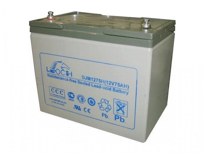 Аккумулятор Leoch DJM1275H (12 В, 75 Ач) в Тюмени