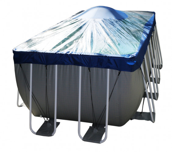 Тент для прямоугольного бассейна Intex/Bestway с надувной подушкой "Фиеста" в Тюмени