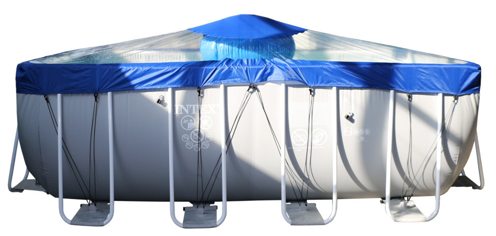 Тент для прямоугольного бассейна Intex/Bestway с надувной подушкой "Фиеста" в Тюмени