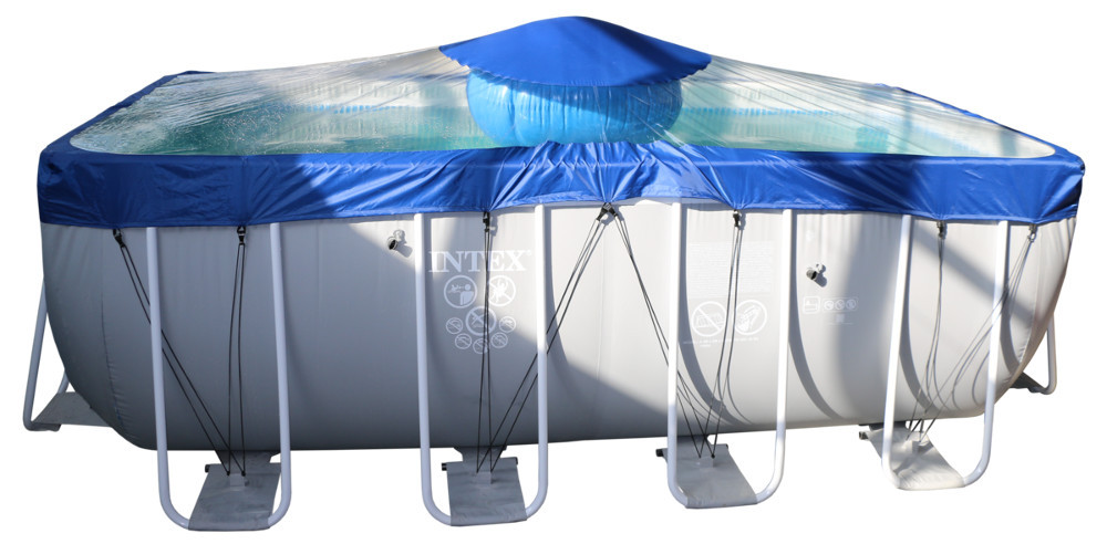 Тент для прямоугольного бассейна Intex/Bestway с надувной подушкой "Фиеста" в Тюмени