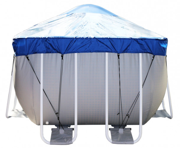 Тент для прямоугольного бассейна Intex/Bestway с надувной подушкой "Фиеста" в Тюмени