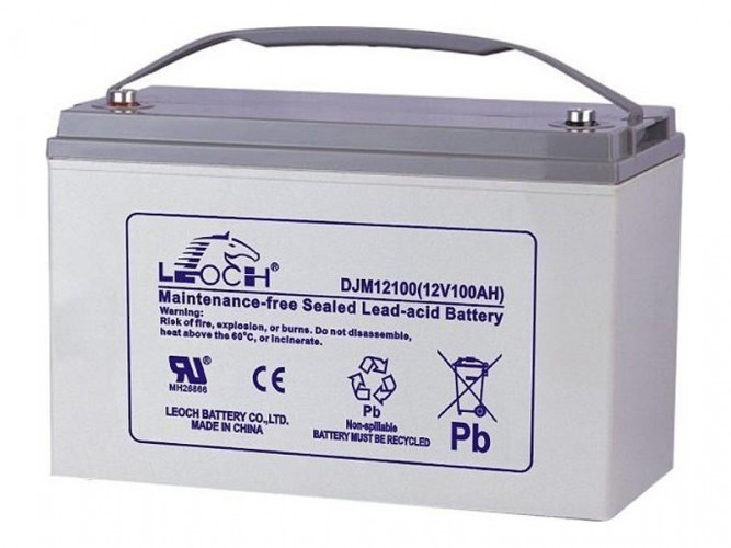 Аккумулятор Leoch DJM12100 (12 В, 100 Ач) в Тюмени