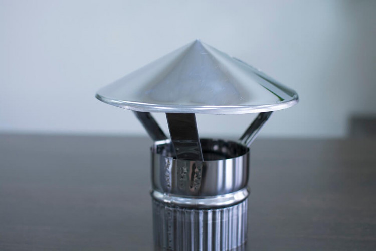 Зонт-дымник на трубу d-80 мм.(нерж) в Тюмени