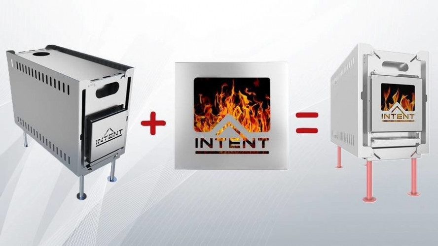 Стеклянная дверца для печи Intent в Тюмени