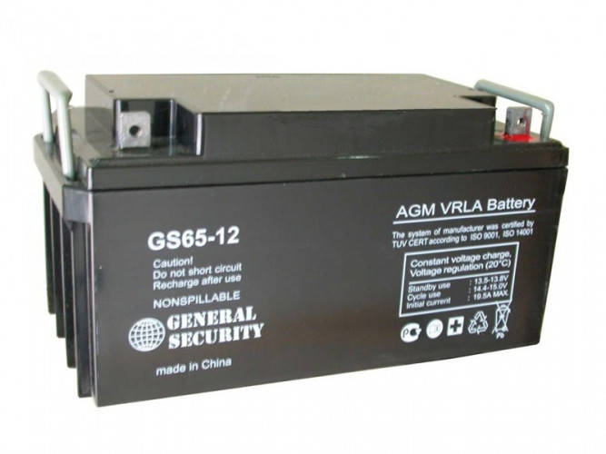 Аккумулятор General Security GS 65-12 (12 В, 65 Ач) в Тюмени