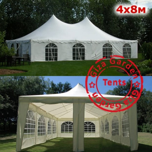 Шатер Пагода Giza Garden 4 х 8 м белый в Тюмени