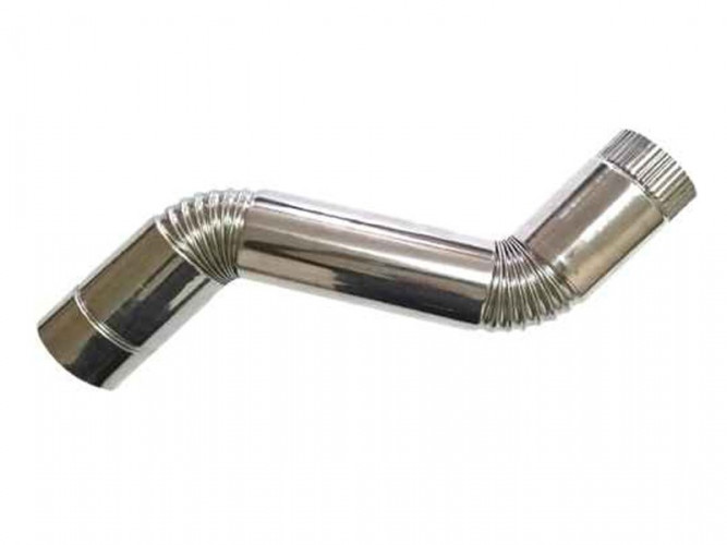 Сегмент трубы S-образный d-80 мм.(нерж.)Инвент в Тюмени