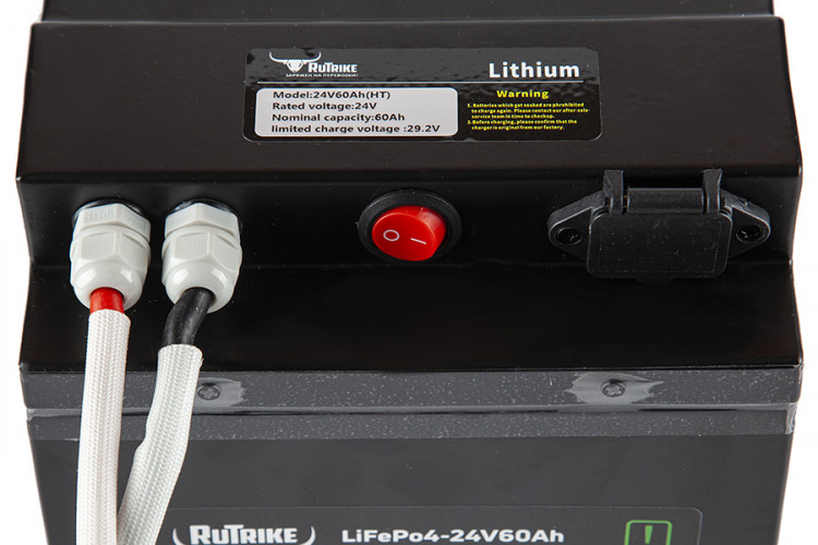 Тяговый железо-фосфатный аккумулятор RuTrike LiFePO4 24V60Ah (80А) в Тюмени