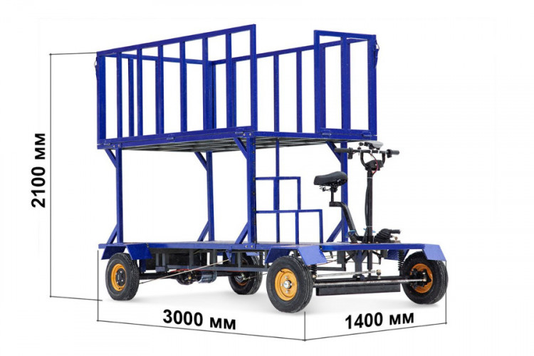 Грузовая электрическая тележка RuTrike ПАЛИСАД ЯРУС в Тюмени