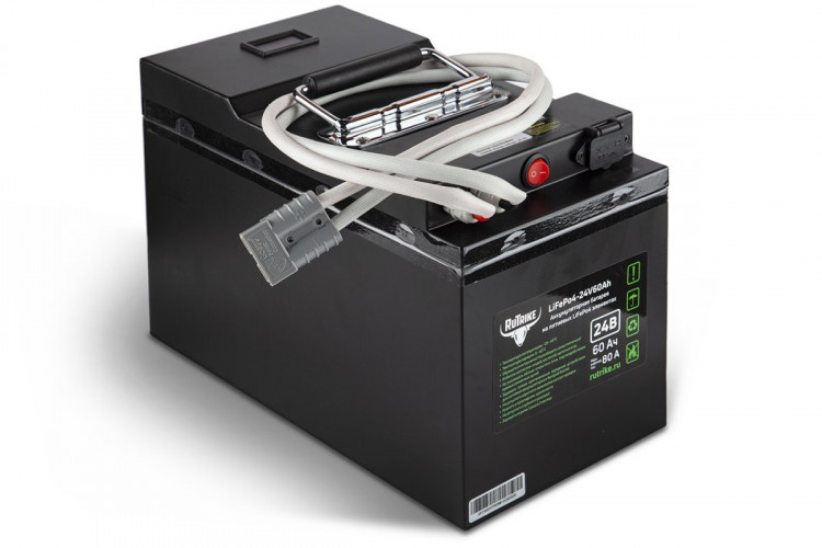 Тяговый железо-фосфатный аккумулятор RuTrike LiFePO4 60V48Ah (60А) в Тюмени