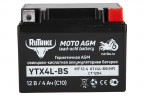 Аккумулятор стартерный для мототехники Rutrike YTX4L-BS (12V/4Ah) в Тюмени