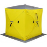 Палатка для рыбалки Helios Куб 1,5х1,5 желто/серый в Тюмени