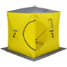 Палатка для рыбалки Helios Куб 1,5х1,5 желто/серый в Тюмени