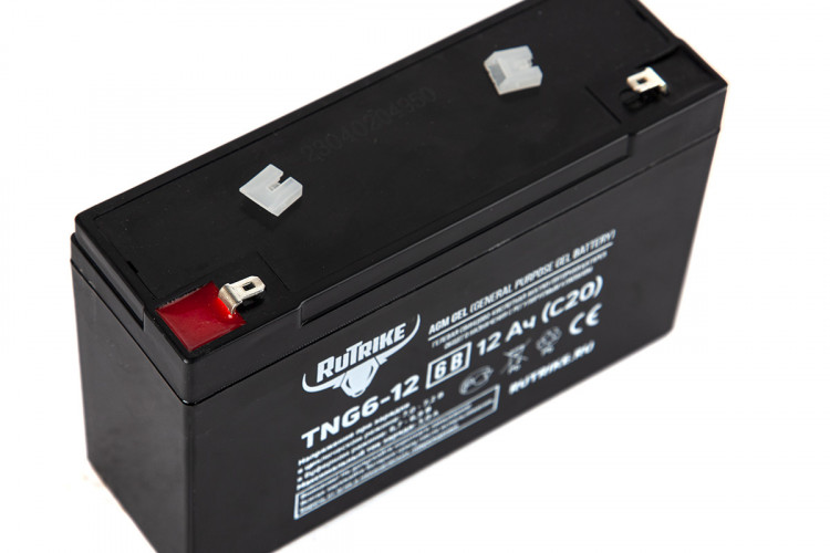 Тяговый гелевый аккумулятор RuTrike TNG 6-12 (6V12A/H C20) в Тюмени
