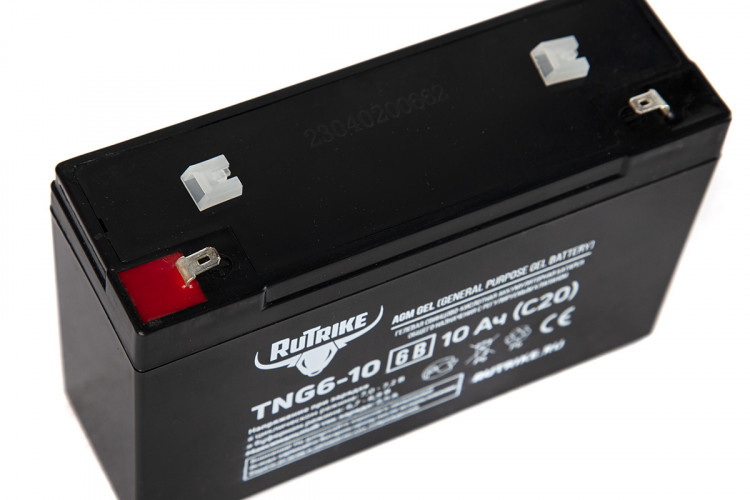 Тяговый гелевый аккумулятор RuTrike TNG 6-10 (6V10A/H C20) в Тюмени