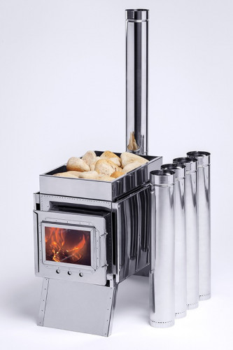 Печь-камин Инвент большая в Тюмени