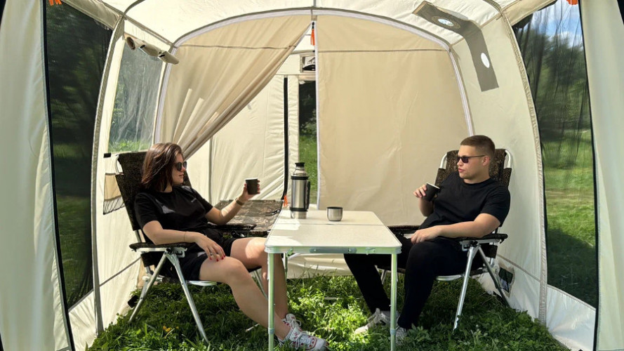 Шатер - Мобильная баня-палатка Морж Shelter XL в Тюмени