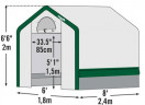 Теплица Shelterlogic 3 х 3 х 2,4 м в Тюмени