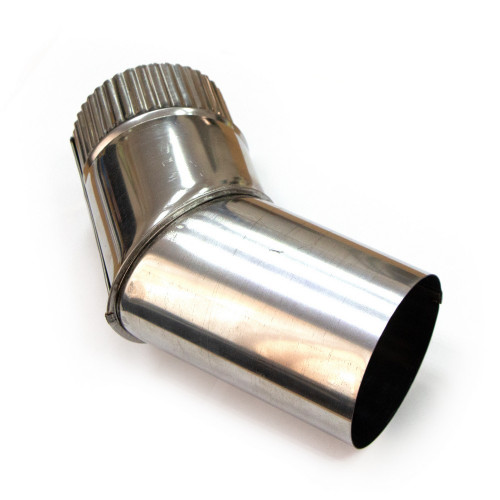 Колено дымохода d90, угол 45° в Тюмени