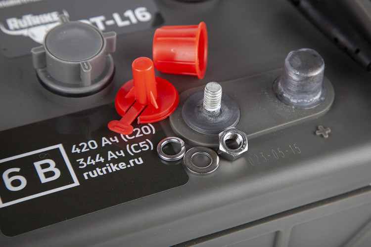 Тяговый аккумулятор RuTrike WET DTL16 (L16H-AC) 6V275A/H C3 в Тюмени