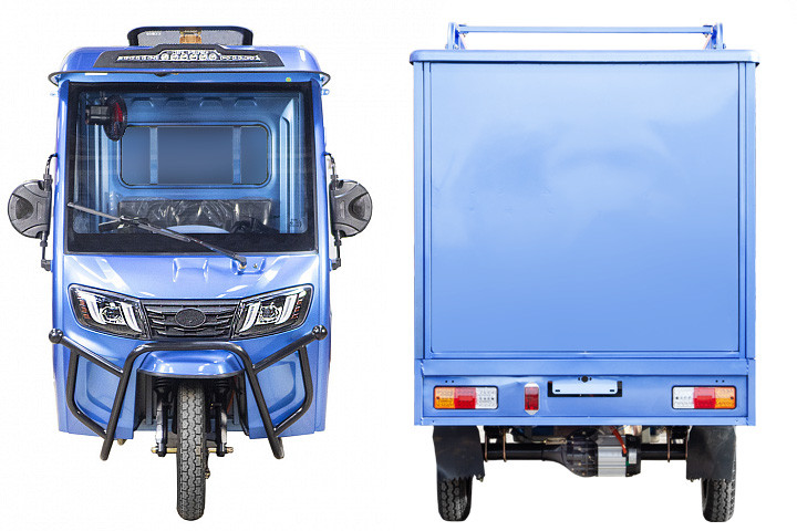 Электротрицикл Rutrike КАРГО Кабина Дуал обогрев 1500 фургон в Тюмени
