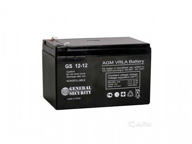Аккумулятор General Security GS 12-12 L (12 В, 12 Ач) в Тюмени