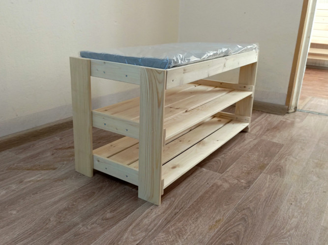 Полка для обуви деревянная в Тюмени