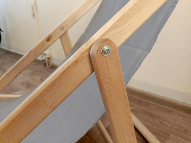 Кресло-шезлонг деревянное складное в Тюмени