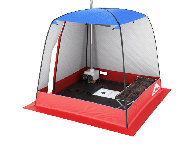 Мобильная баня-палатка МОРЖ (Черный) в Тюмени